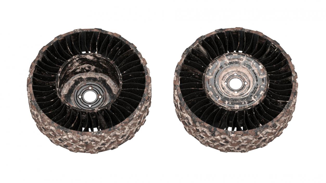 Michelin X Tweel UTV Airless Tire Dirty 3D model