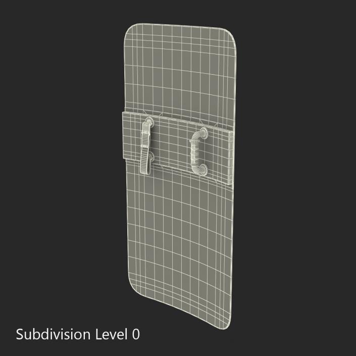 Police Riot Shield Polycarbonate 3D