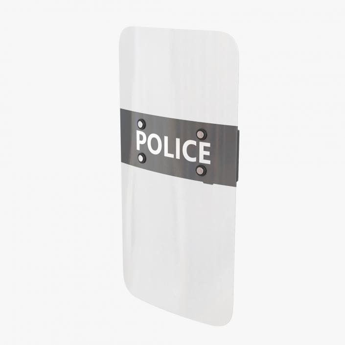 Police Riot Shield Polycarbonate 3D