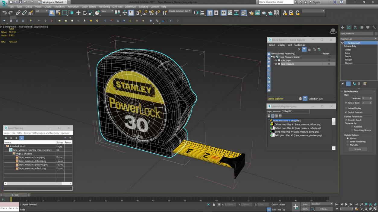 3D model Tape Measure Stanley