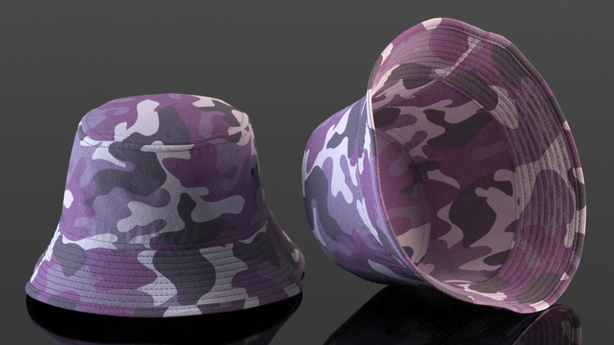 3D model Bucket Hat Camo