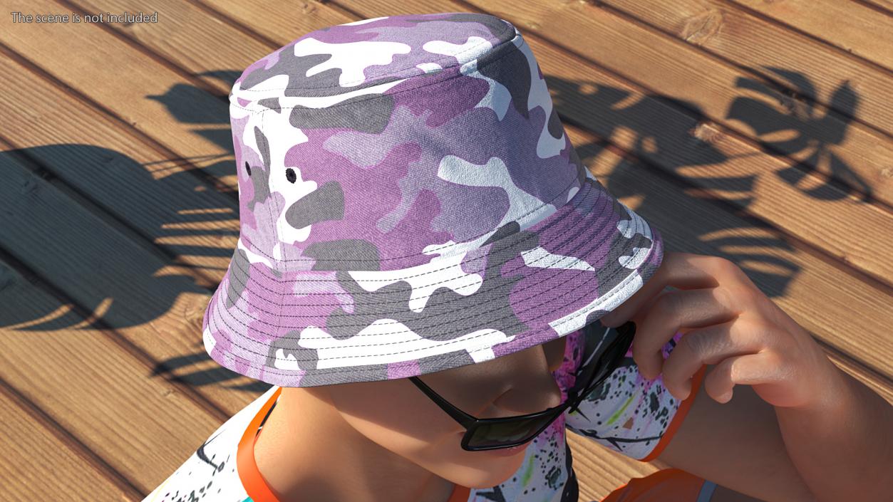 3D model Bucket Hat Camo