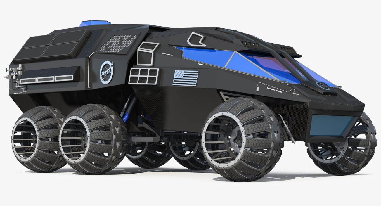 3D model NASA Futuristic Mars Rover Concept Simple Interior