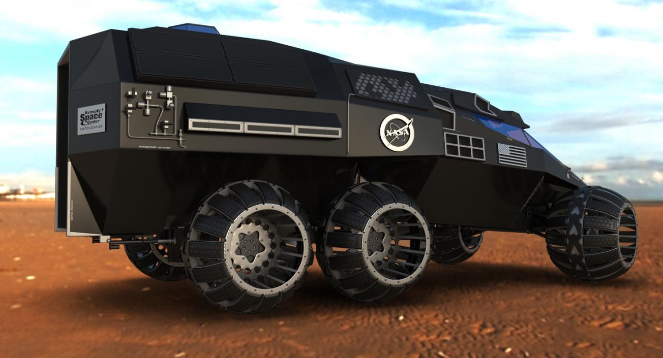 3D model NASA Futuristic Mars Rover Concept Simple Interior