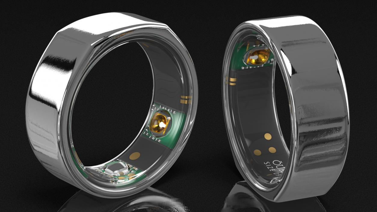 3D Oura Ring Chrome