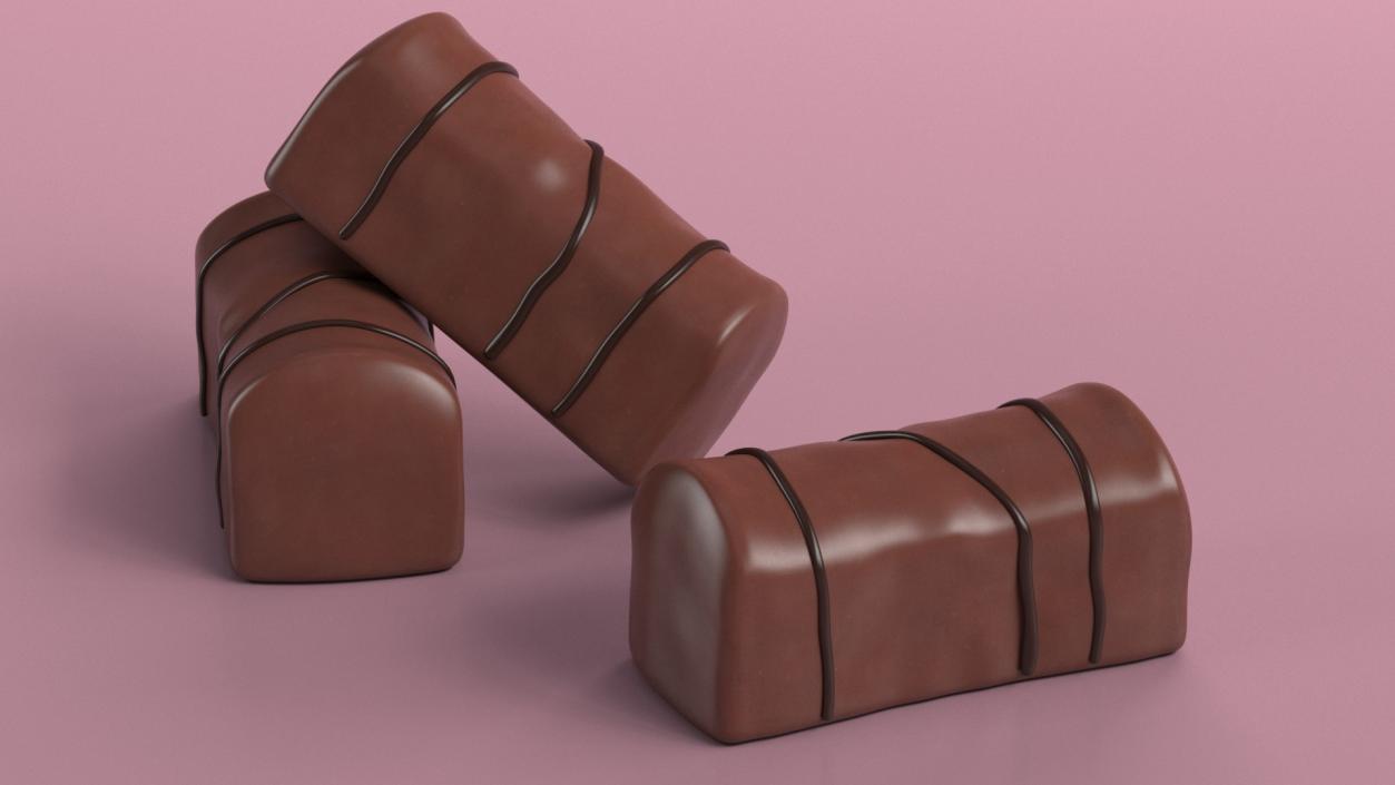 Chocolate Sponge Candy 3D