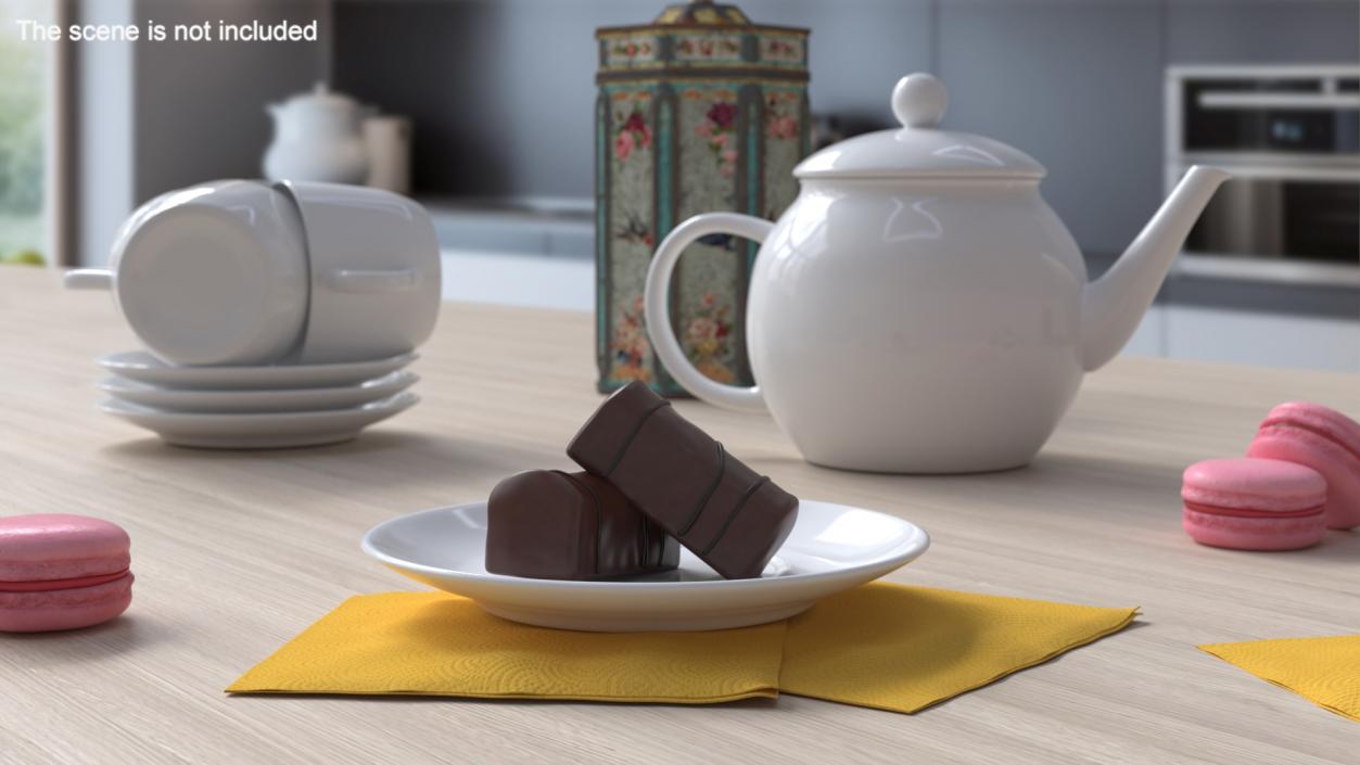 Chocolate Sponge Candy 3D