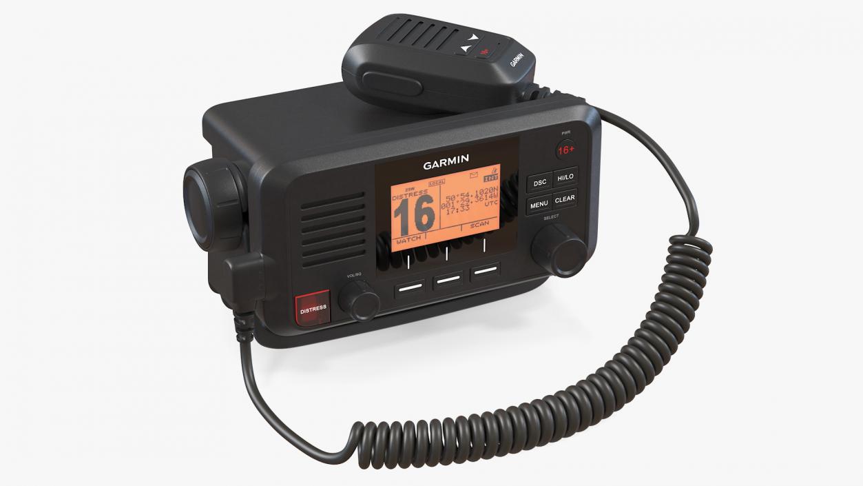 Garmin VHF 110 Fixed Mount Marine Radio 3D model