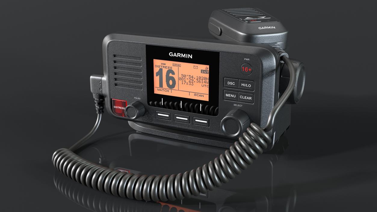 Garmin VHF 110 Fixed Mount Marine Radio 3D model