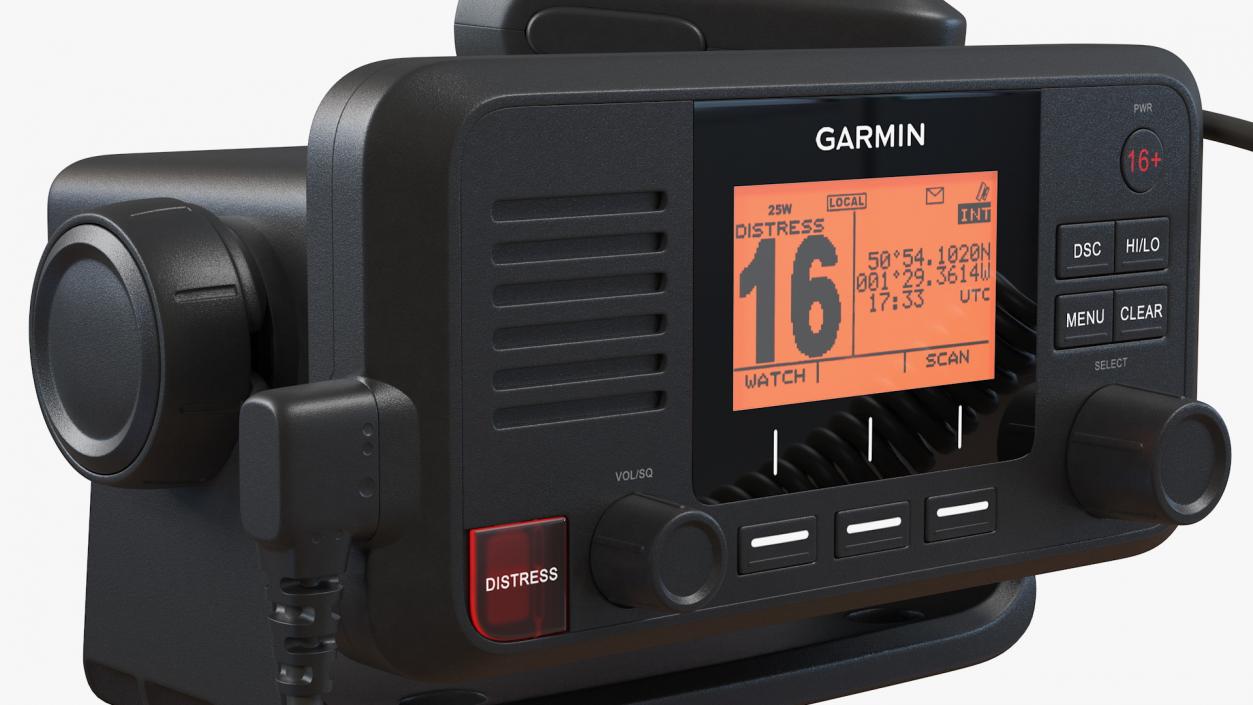 Garmin VHF 110 Fixed Mount Marine Radio 3D model