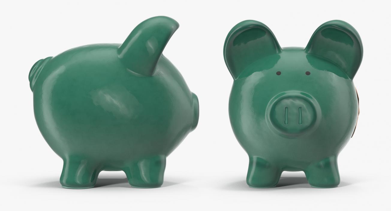 3D Ceramic Cracked Piggy Bank