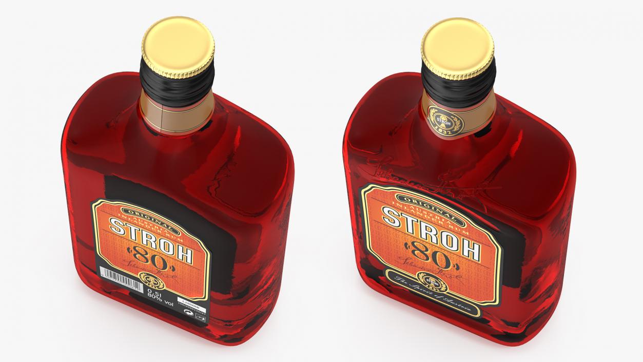 Stroh 80 Rum Bottle 3D model