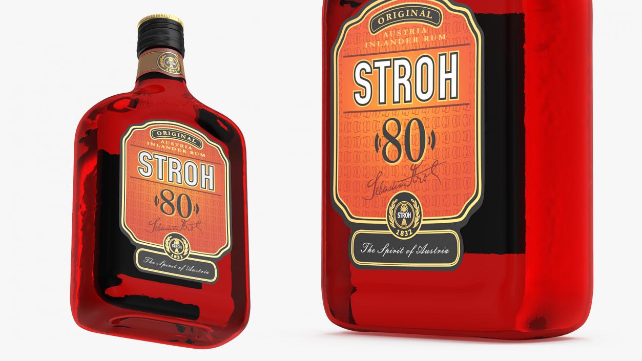 Stroh 80 Rum Bottle 3D model