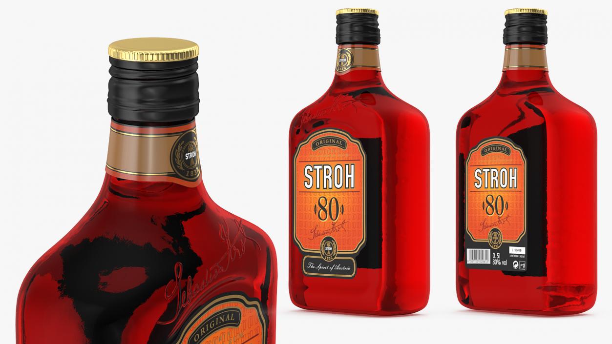 Stroh 80 Rum Bottle 3D model