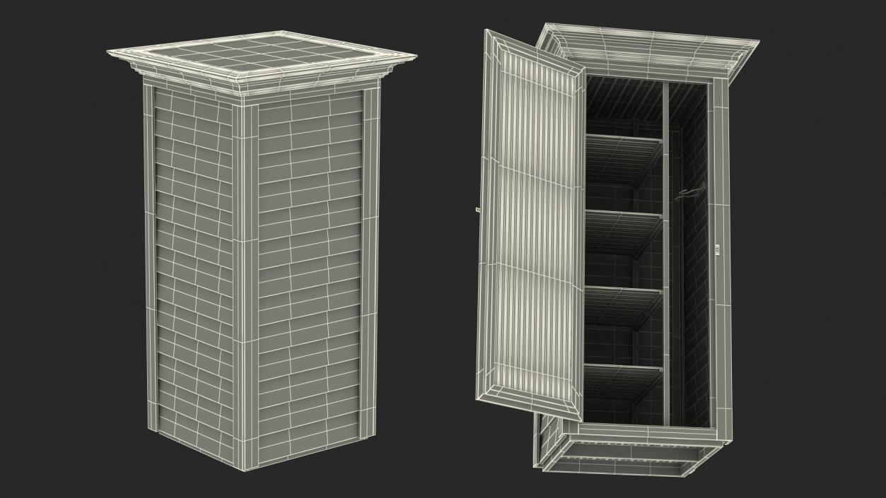 3D Wooden Storages Collection