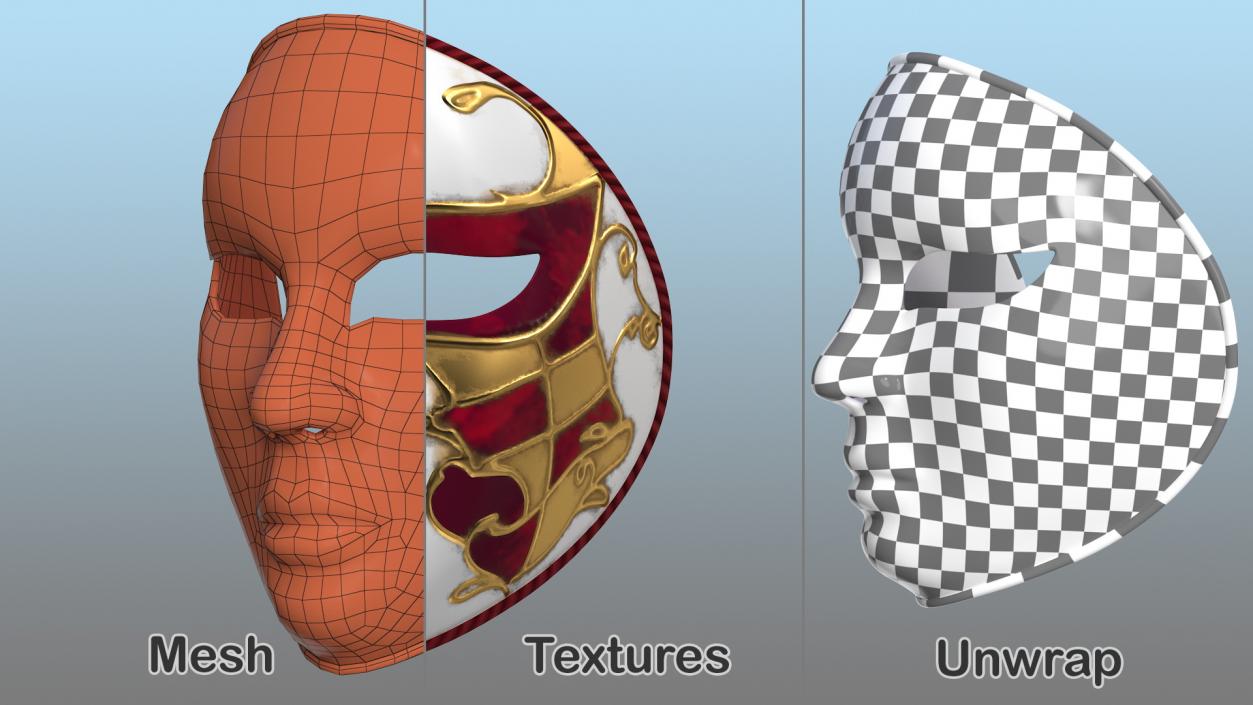 3D Face Masks Collection 2 model