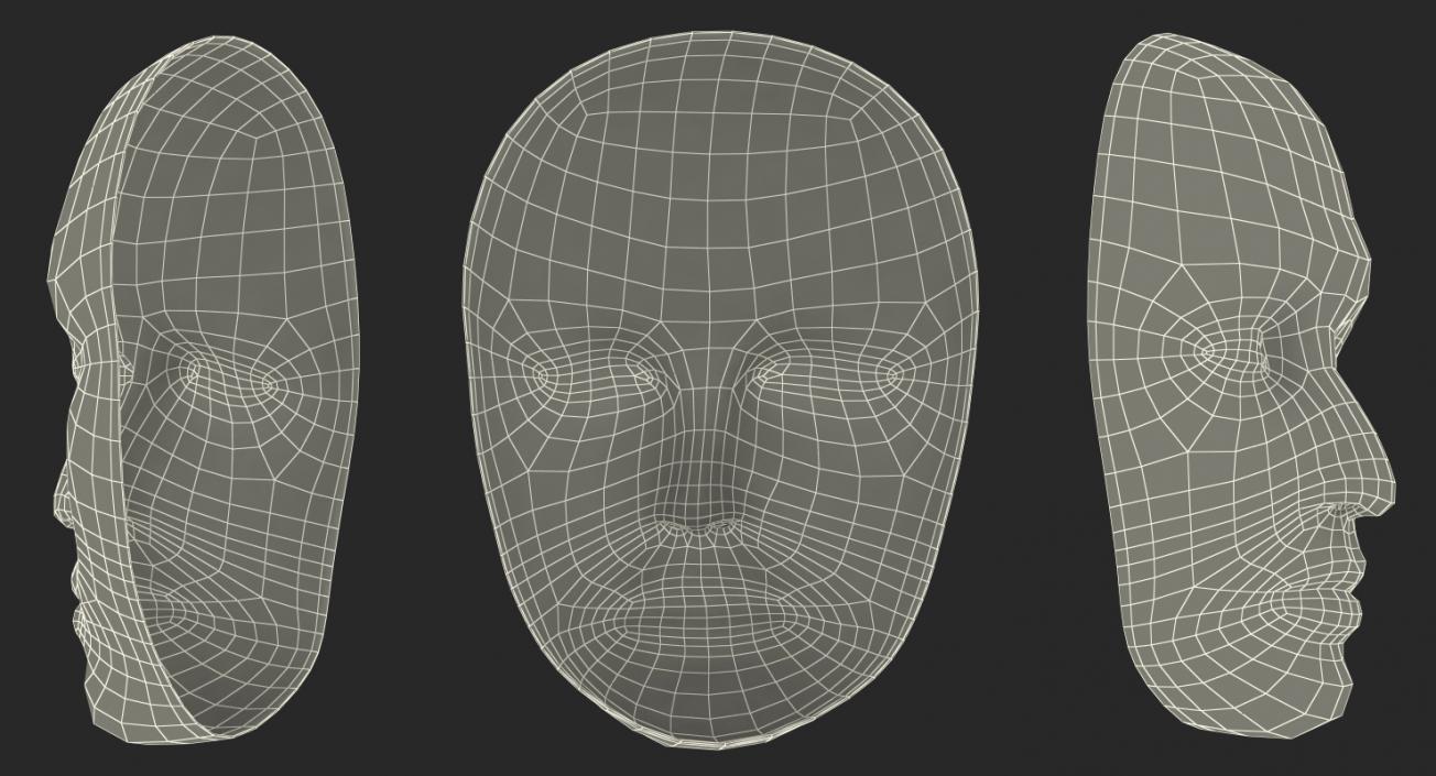 3D Face Masks Collection 2 model