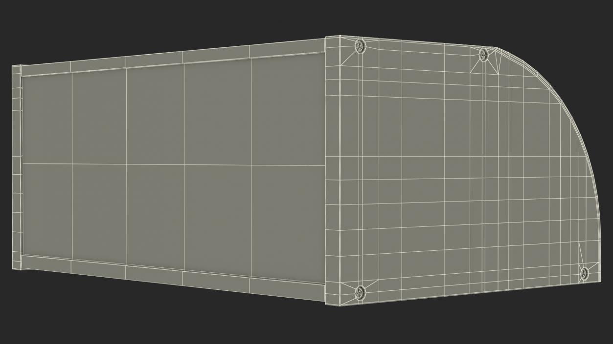 Bread Box Bamboo White Rigged 3D model