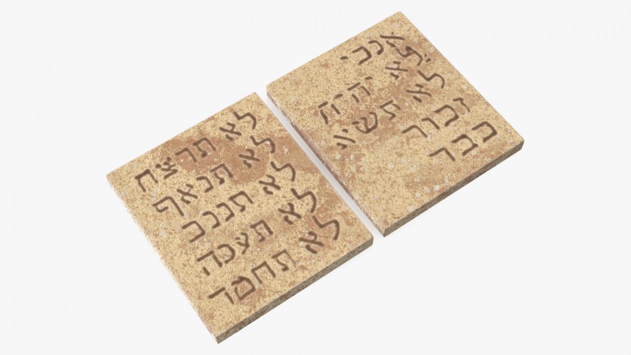 3D Tablets of the Covenant model