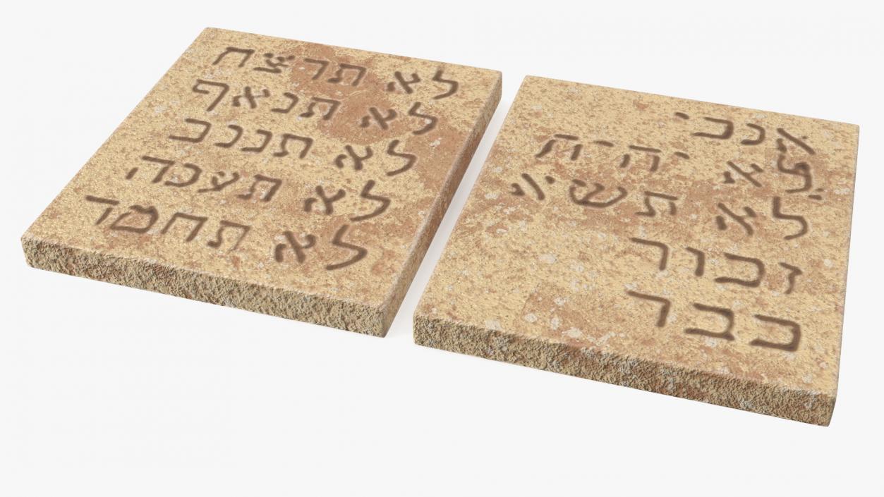 3D Tablets of the Covenant model