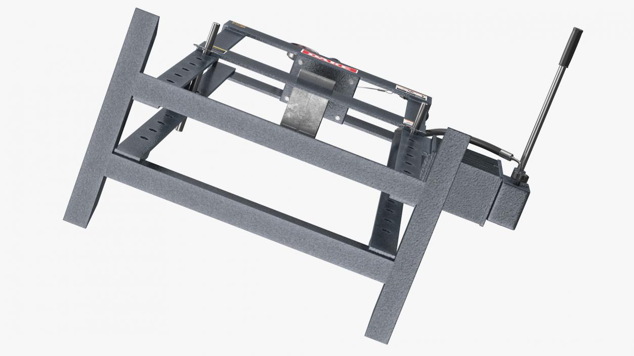 3D model Dake Manual Hydraulic Bench Press Rigged