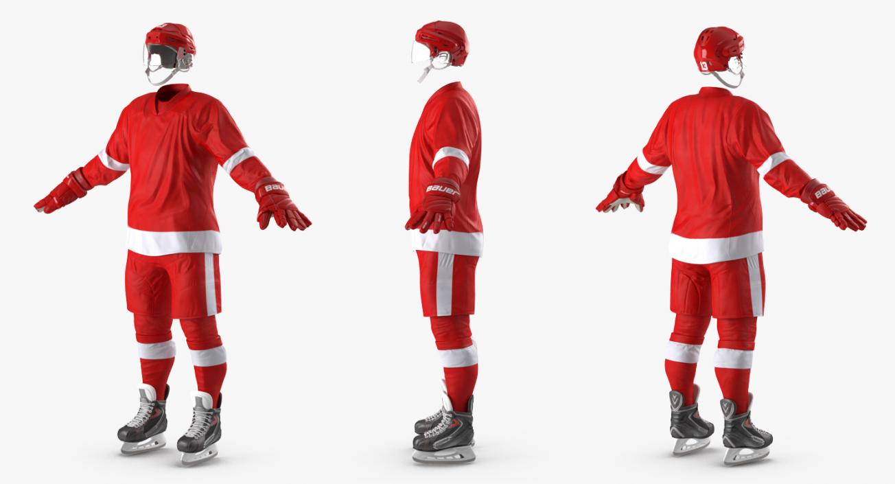 3D Hockey Player Generic 2 model