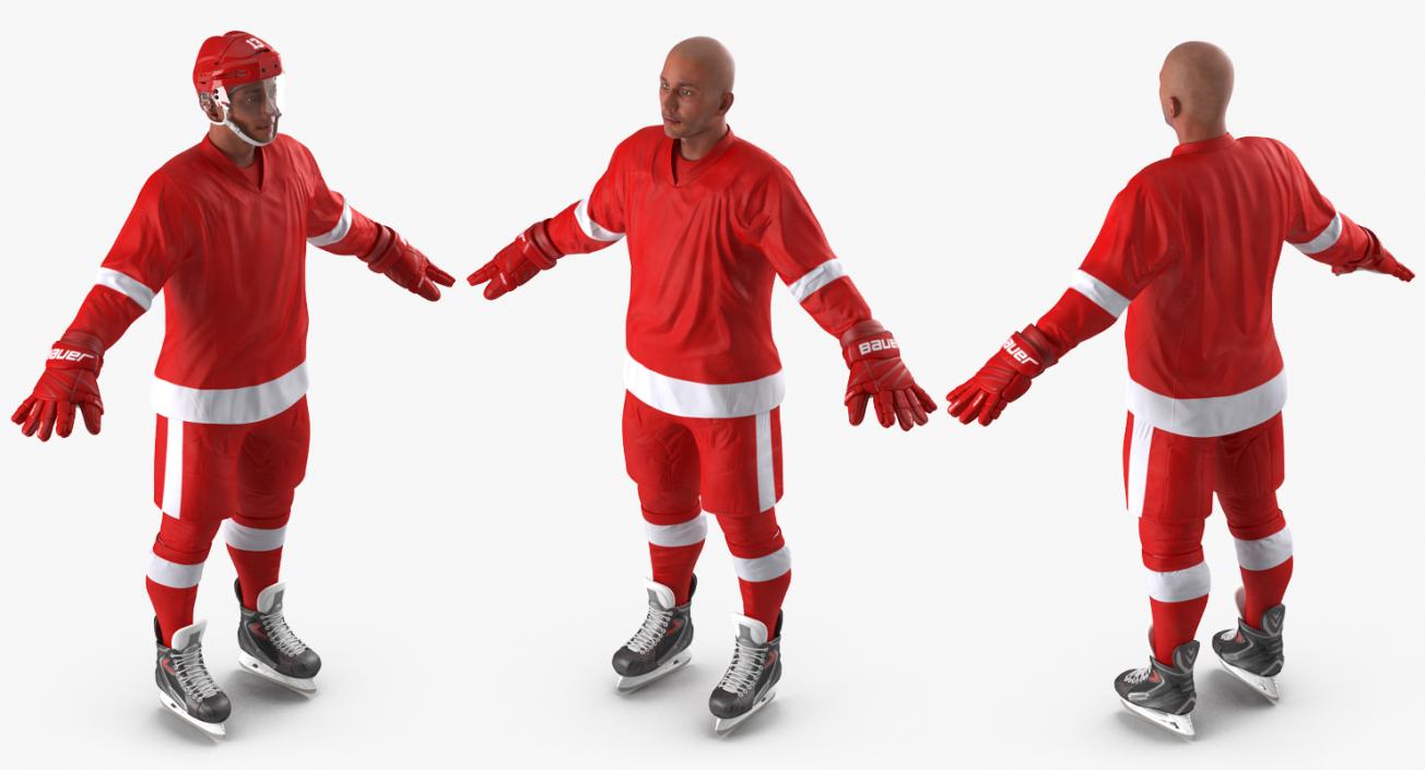 3D Hockey Player Generic 2 model