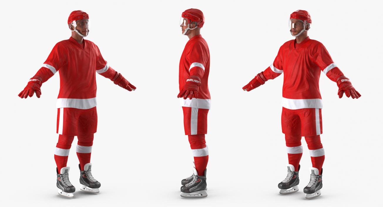 3D Hockey Player Generic 2 model