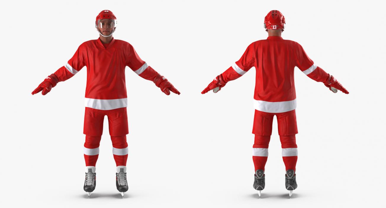 3D Hockey Player Generic 2 model