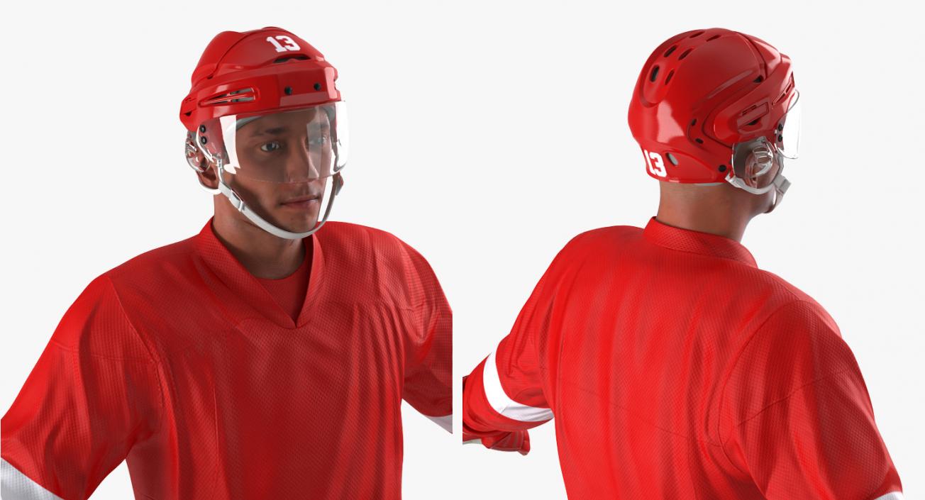 3D Hockey Player Generic 2 model