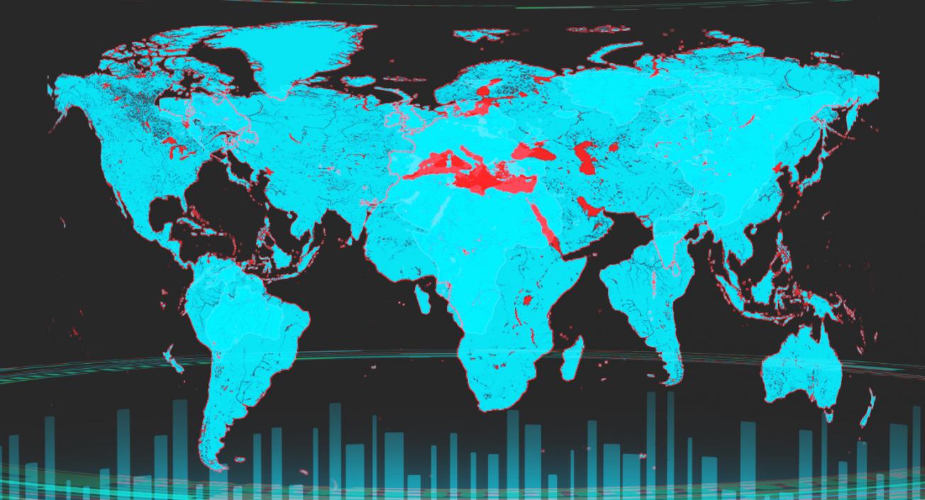 Interactive Map Hologram 3D model