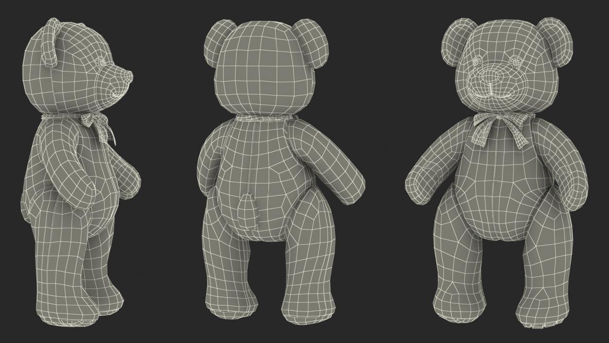 3D Teddy Bear Rigged Fur