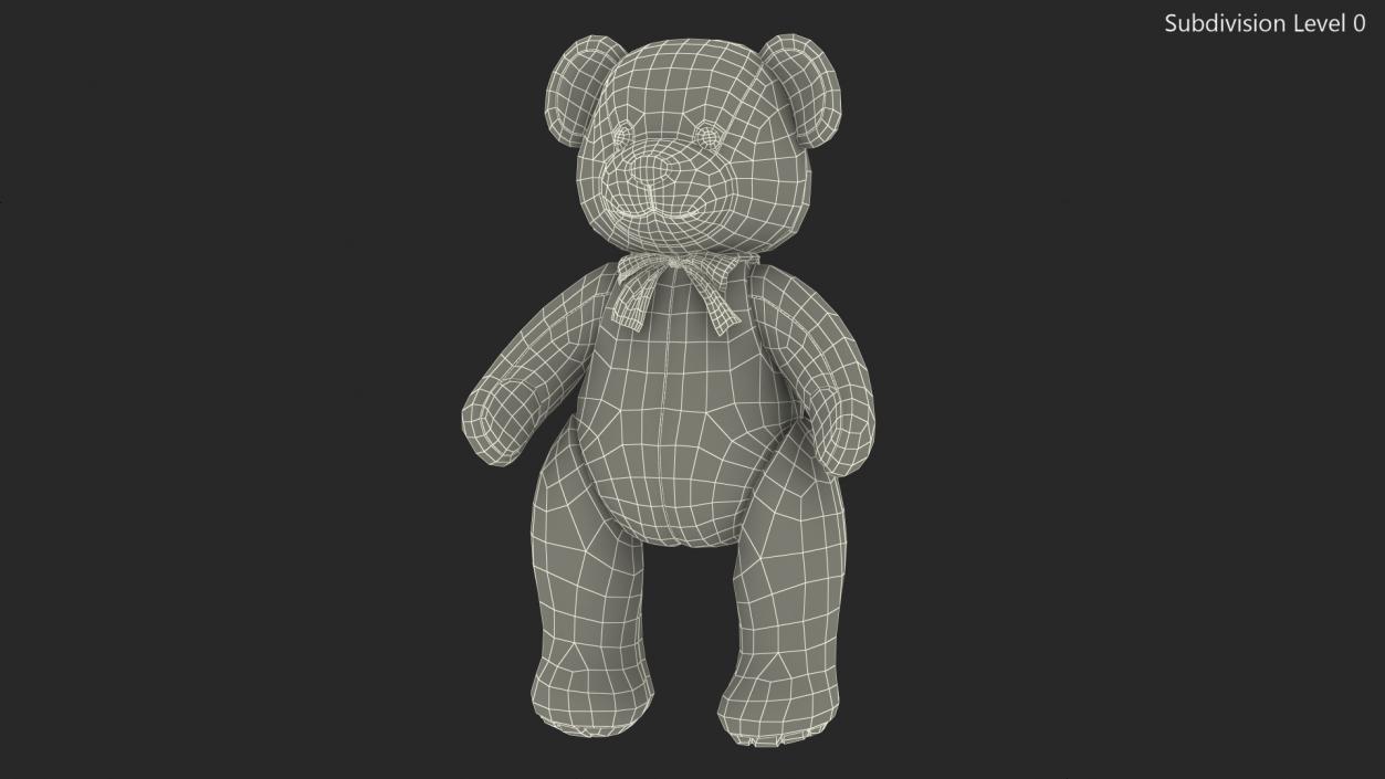 3D Teddy Bear Rigged Fur