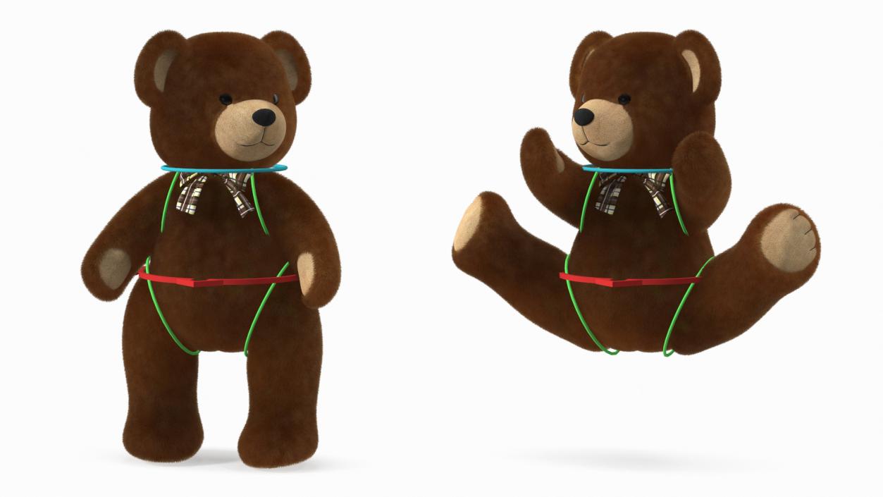 3D Teddy Bear Rigged Fur