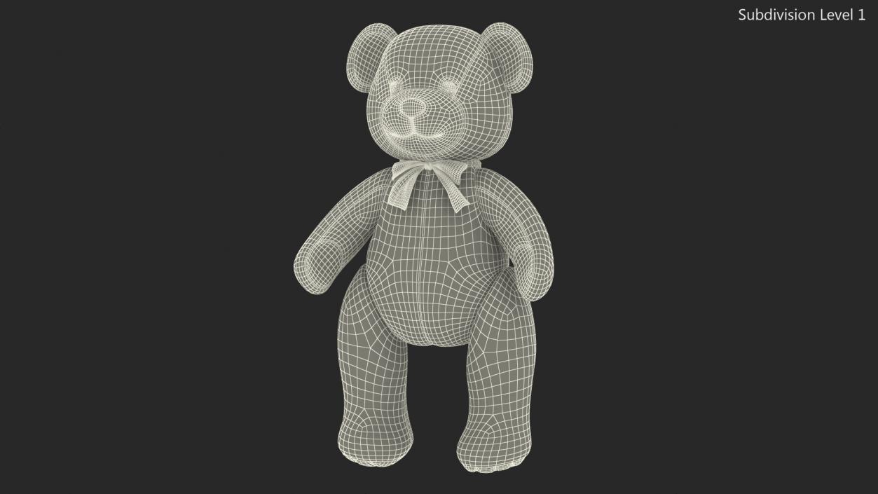 3D Teddy Bear Rigged Fur