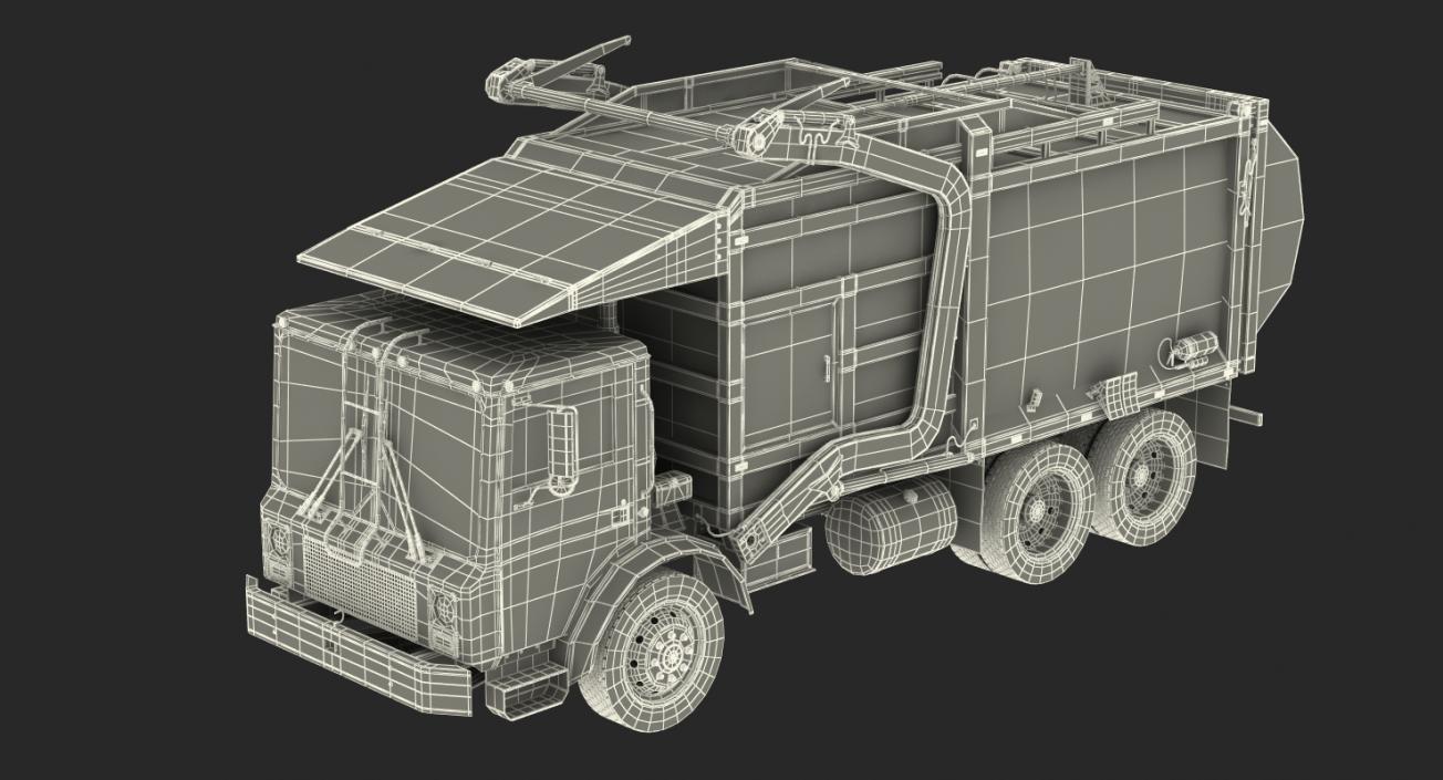 3D Mack Garbage Truck model