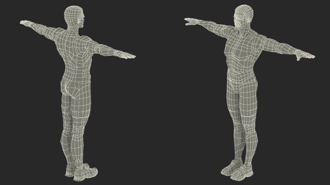 African American Fitness Instructor Rigged 3D