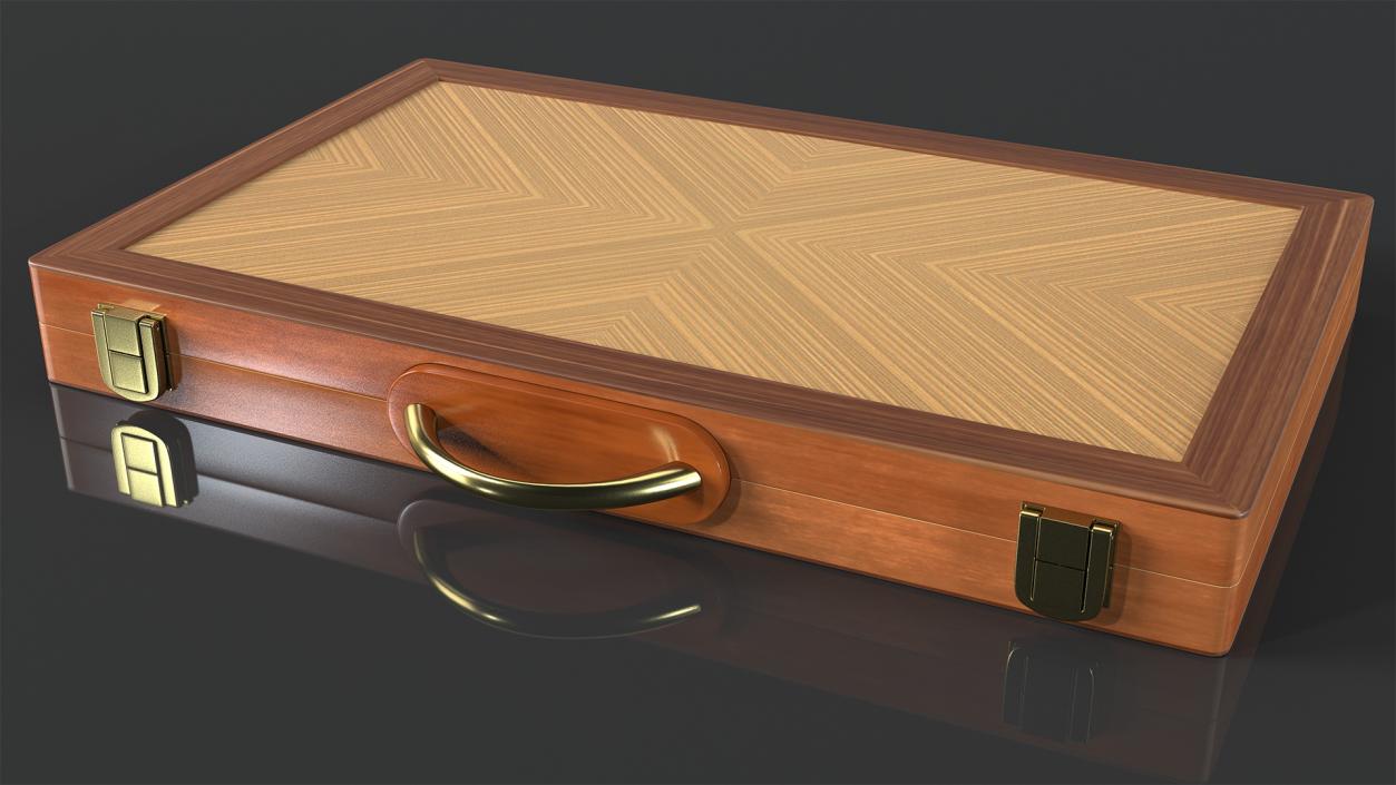 Folded Backgammon Case 3D