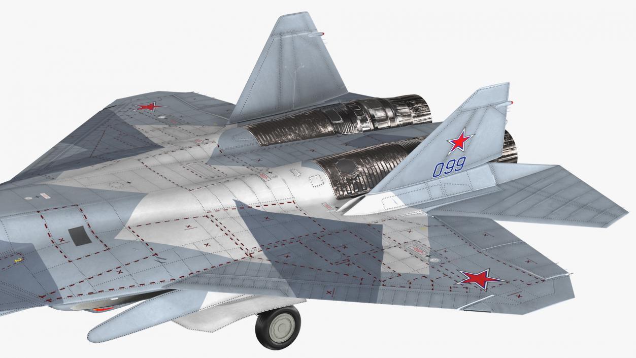 3D Stealth Multirole Fighter SU 57