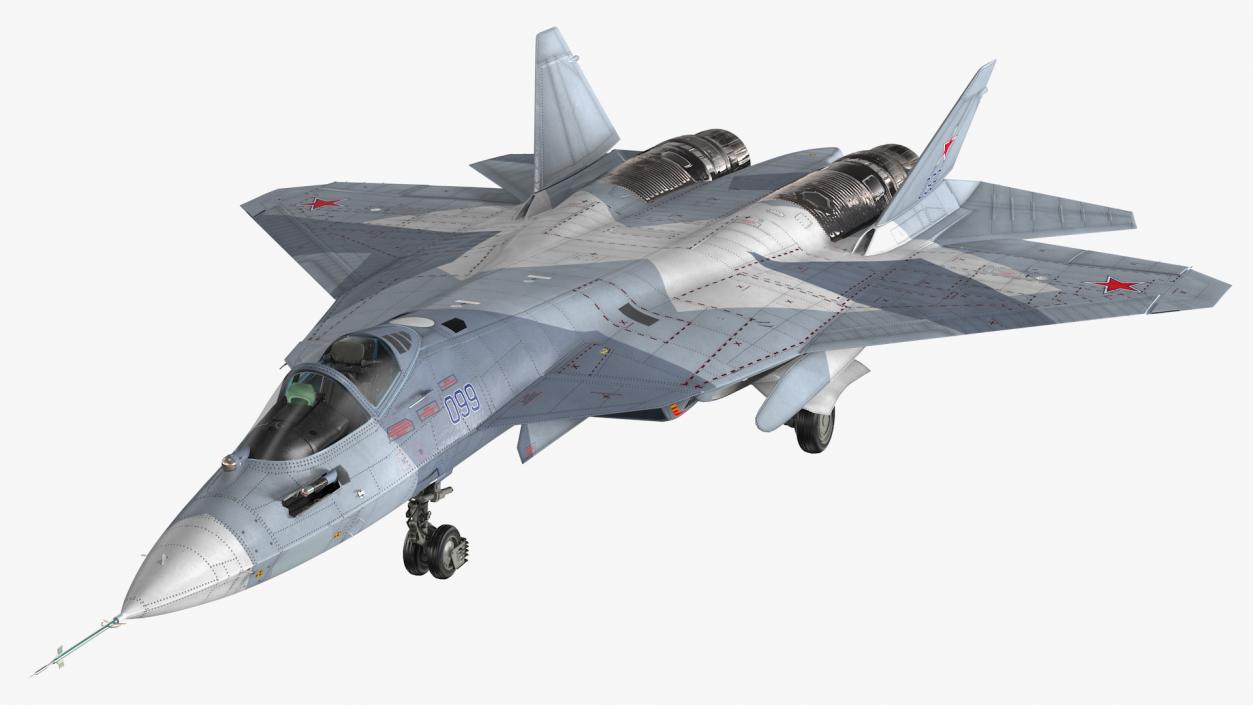 3D Stealth Multirole Fighter SU 57