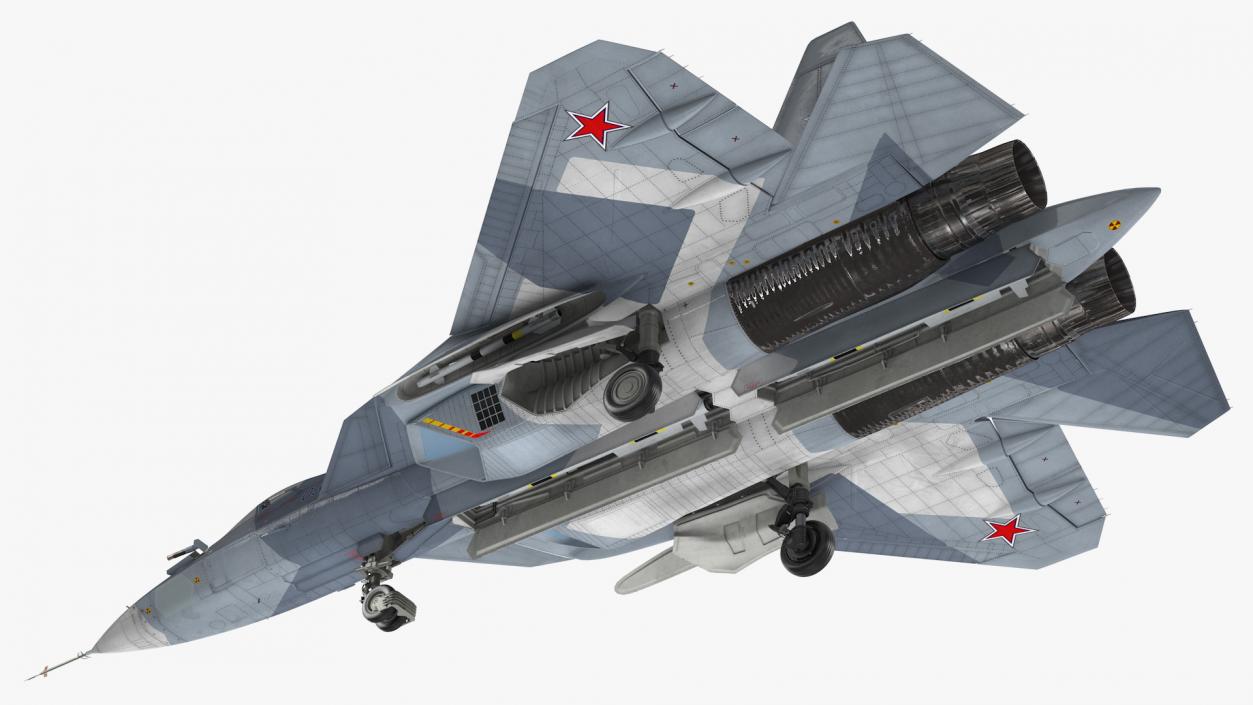 3D Stealth Multirole Fighter SU 57