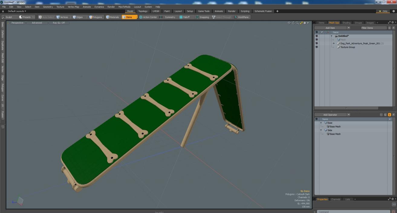 Dog Park Adventure Peak Green 3D model