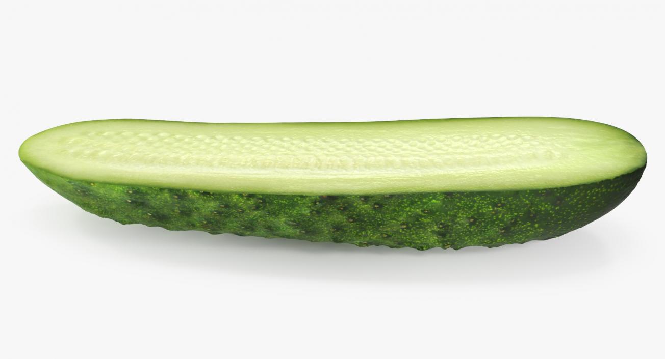 3D Cucumber Half model