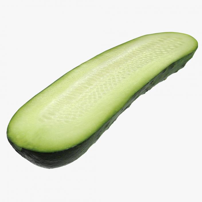 3D Cucumber Half model