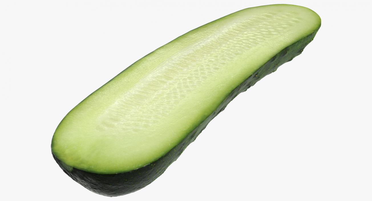 3D Cucumber Half model