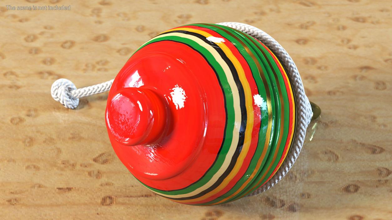 Spinning Toy Reeled Painted 3D