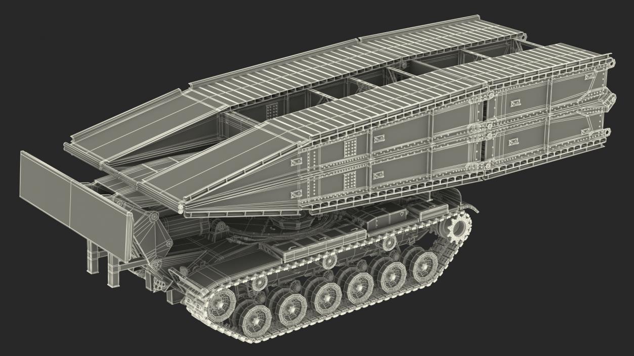 3D model Armored Bridge M60A1 AVLB Camo