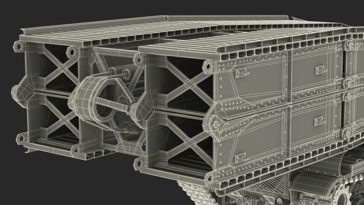 3D model Armored Bridge M60A1 AVLB Camo