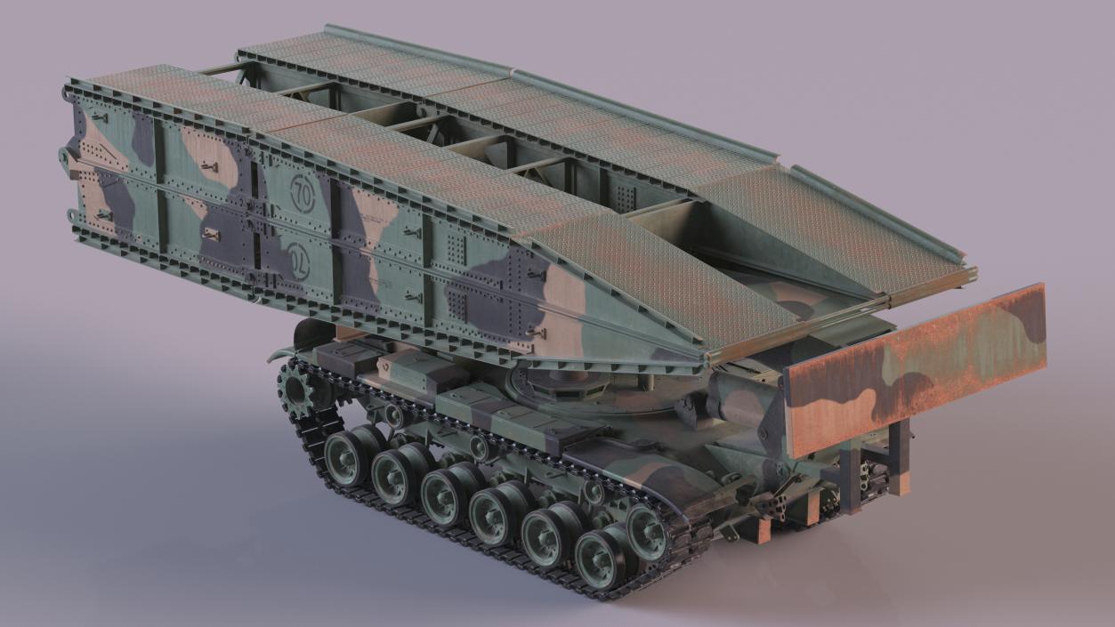 3D model Armored Bridge M60A1 AVLB Camo