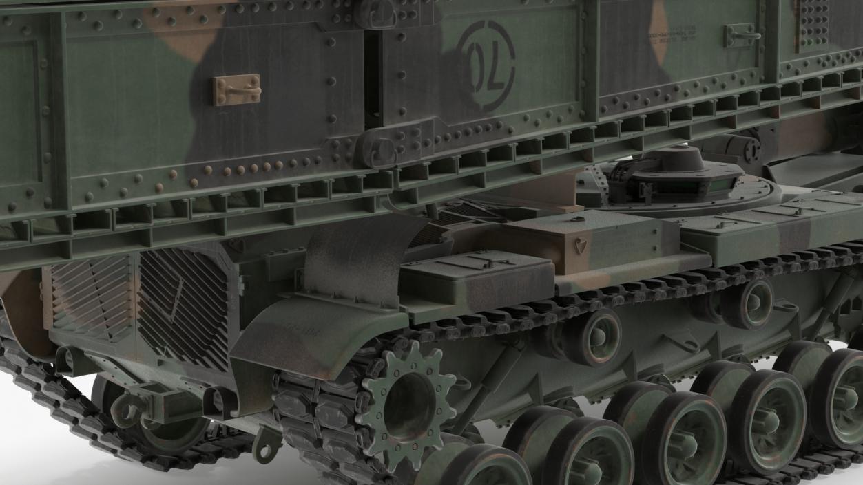 3D model Armored Bridge M60A1 AVLB Camo